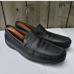 Ecco Black Leather Loafers Sz 45 EUR & 12 USA